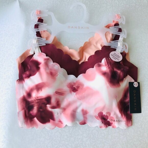 Danskin Invisible Support BRAS, Removable Pads, 3-set , Panties 5 Set - Picture 2 of 16